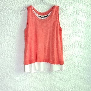 Kensie Tank Top Coral Size S